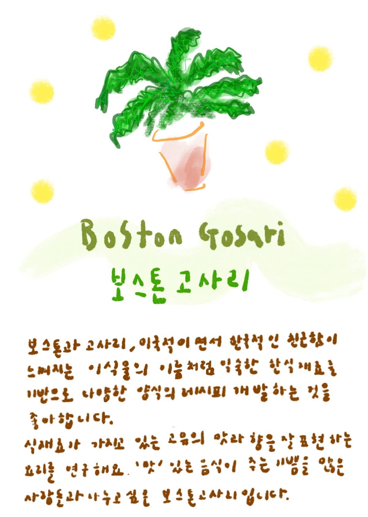 보스턴 고사리 안내